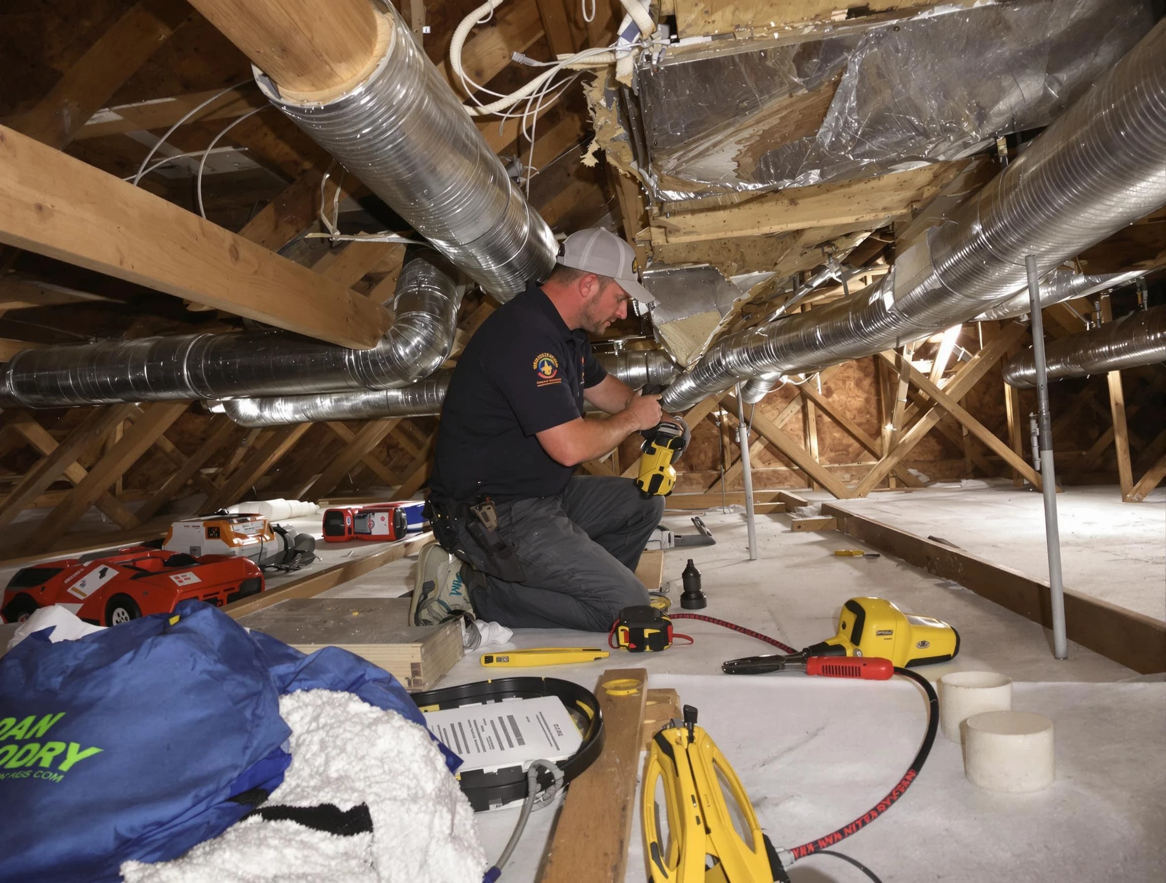 Professional air duct repair by West Bountiful Air Duct Cleaning in West Bountiful
