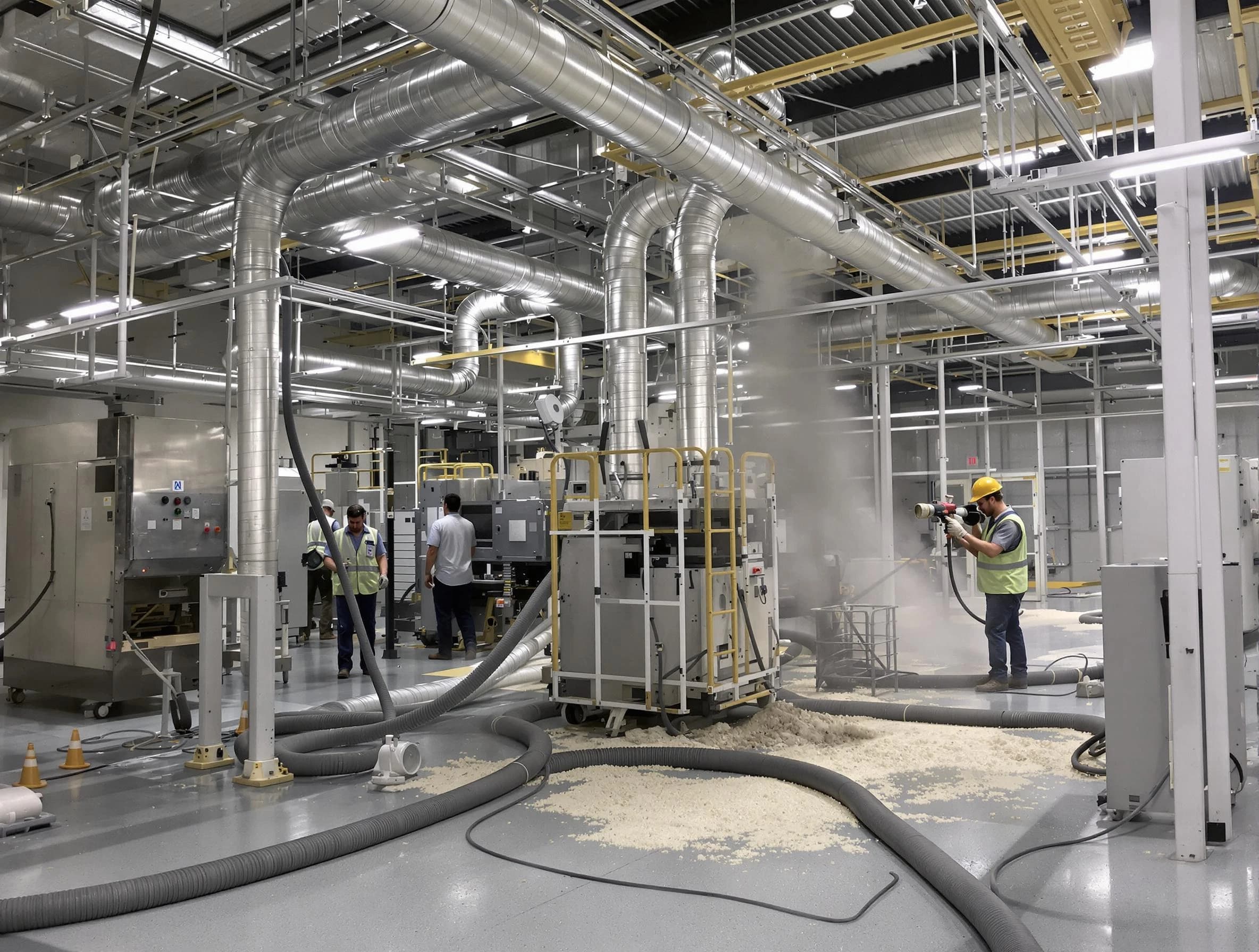 Heavy-duty industrial duct cleaning by West Bountiful Air Duct Cleaning in West Bountiful