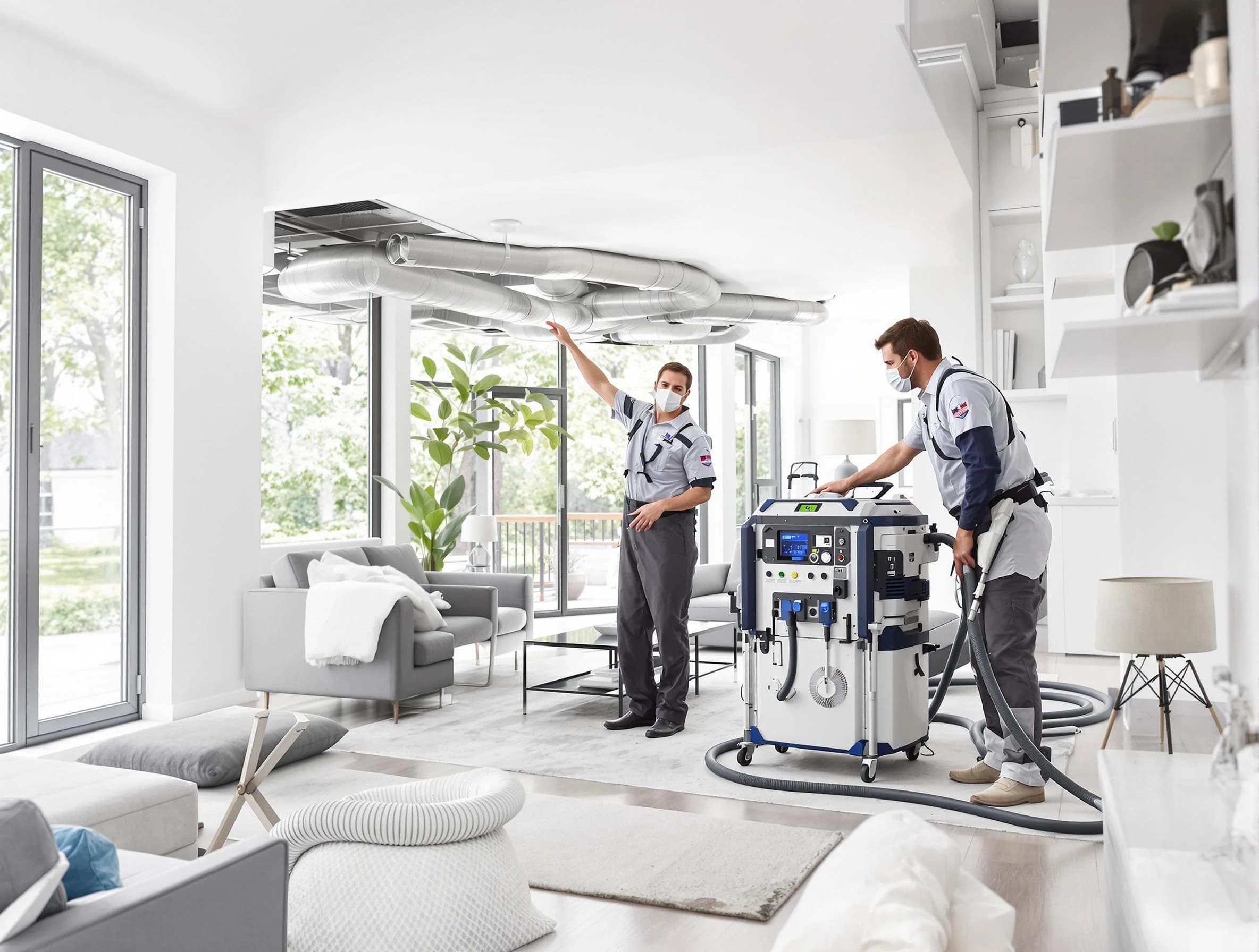 West Bountiful Air Duct Cleaning professional conducting pure air duct cleaning with state-of-the-art equipment in West Bountiful