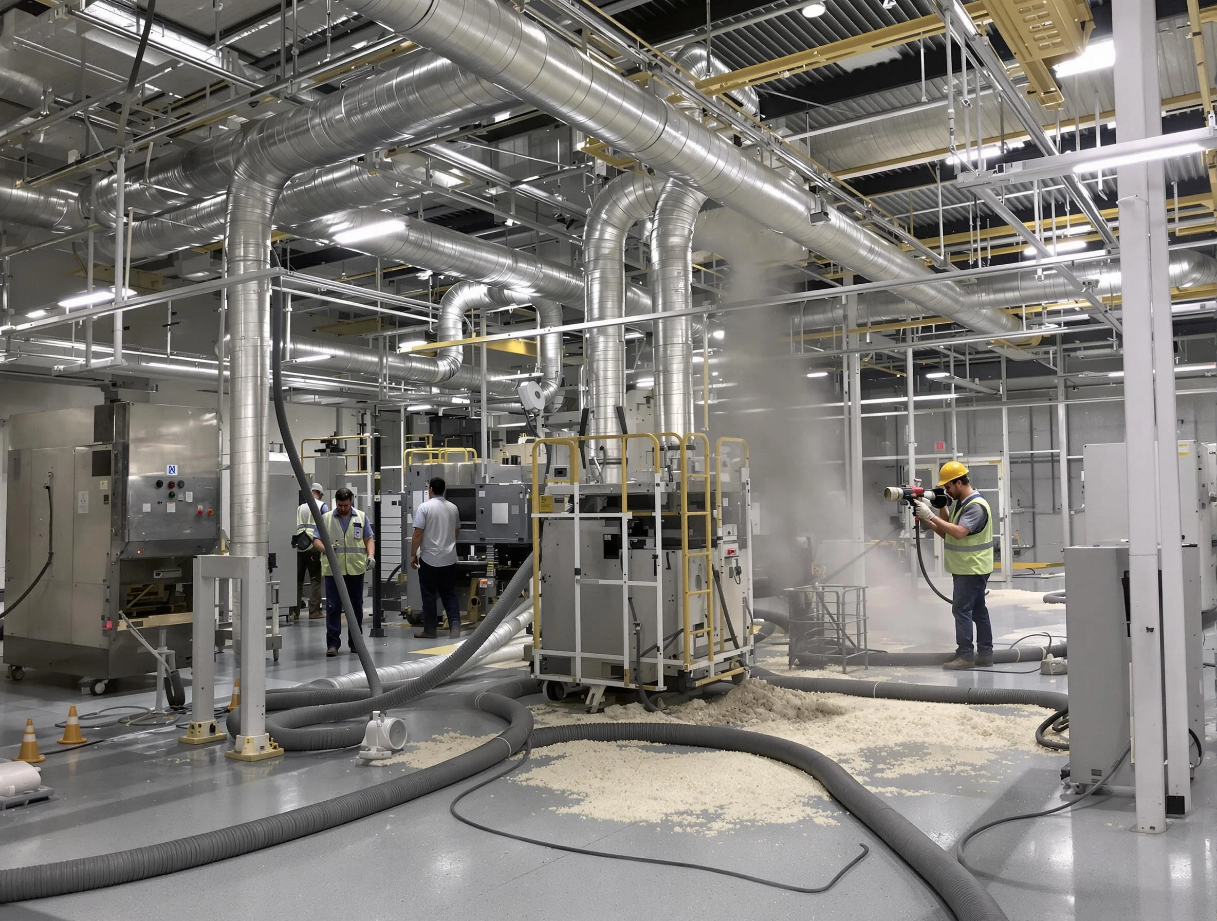 Heavy-duty industrial duct cleaning by West Bountiful Air Duct Cleaning in West Bountiful